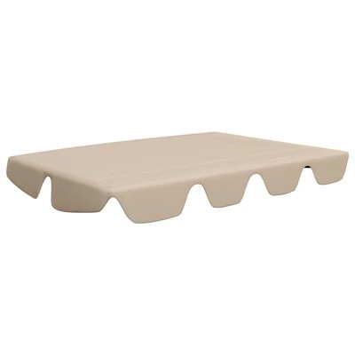 VidaXL Toit de rechange de balançoire Beige 150/130x70/105 cm – Image 2