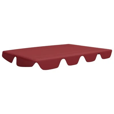 VidaXL Toit de rechange balançoire Bordeaux 150/130x70/105 cm 270 g/m²