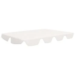VidaXL Toit de rechange de balançoire Blanc 150/130x70/105 cm 270 g/m²