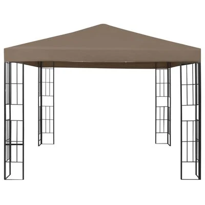 VidaXL Belvédère 3x3 m Taupe – Image 2