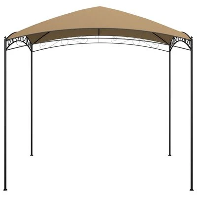 VidaXL Belvédère 3x3x2,65 m Taupe 180 g/m² – Image 2