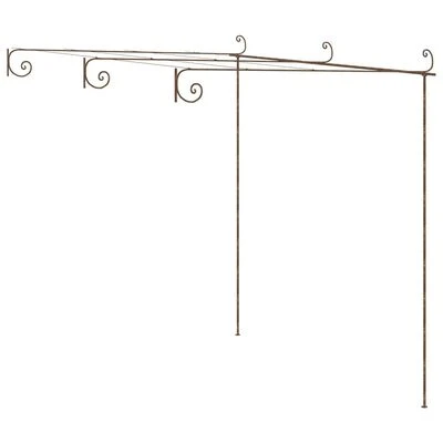 VidaXL Pergola de jardin Marron antique 3x3x2,5 m Fer