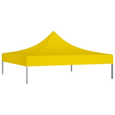 VidaXL Toit de tente de réception 2x2 m Jaune 270 g/m² – Image 2