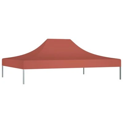 VidaXL Toit de tente de réception 4x3 m Terre cuite 270 g/m² – Image 2
