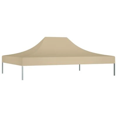 VidaXL Toit de tente de réception 4,5x3 m Beige 270 g/m² – Image 2