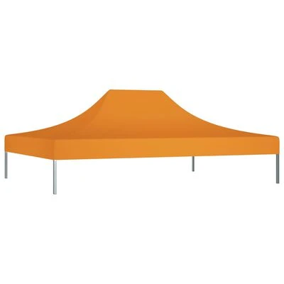 VidaXL Toit de tente de réception 4,5x3 m Orange 270 g/m² – Image 2