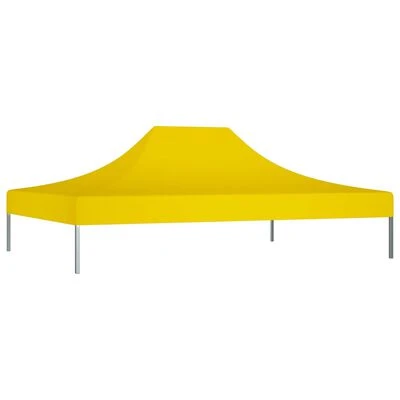 VidaXL Toit de tente de réception 4,5x3 m Jaune 270 g/m² – Image 2