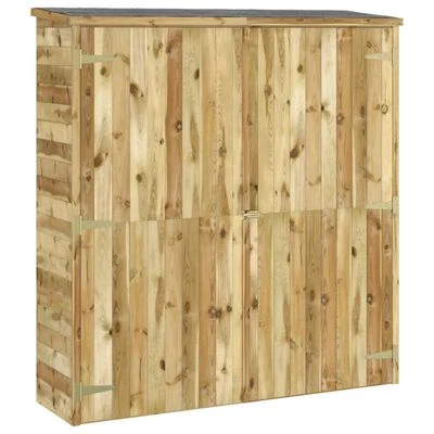 VidaXL Abri à outils de jardin 163x50x171 cm Bois de pin solide