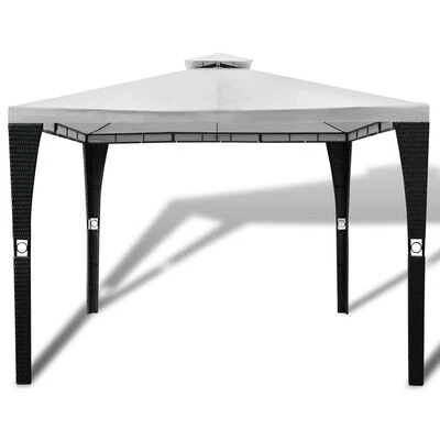 VidaXL Tonnelle avec toit 3x3 m Blanc crème – Image 2