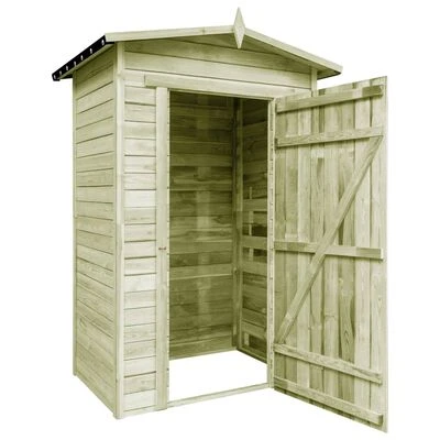 VidaXL Abri de stockage de jardin Bois de pin imprégné – Image 2