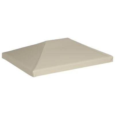 VidaXL Couverture de dessus de belvédère 310 g / m² 4x3 m Beige – Image 2