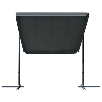 VidaXL Tonnelle avec toit rétractable 350x253x196 cm Anthracite – Image 2