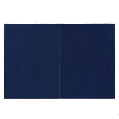 VidaXL Paroi de tente de réception 2pcs avec fermeture éclair PE Bleu – Image 2