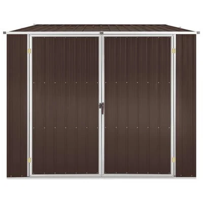 VidaXL Abri de jardin Marrron 195x198x159 cm Acier galvanisé – Image 2