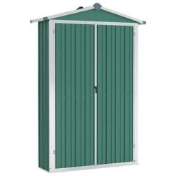 VidaXL Abri de jardin Vert 107,5x46x183 cm Acier galvanisé