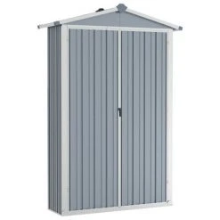 VidaXL Abri de jardin Gris 107,5x46x183 cm Acier galvanisé