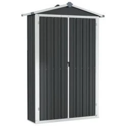 VidaXL Abri de jardin Anthracite 107,5x46x183 cm Acier galvanisé