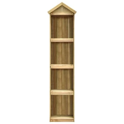 VidaXL Abri à outils de jardin 36x36x163 cm Pinède imprégnée – Image 2