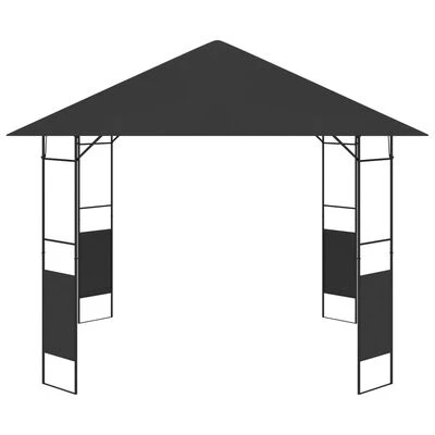 VidaXL Belvédère de jardin 3x3 m Anthracite 160 g/m² – Image 2