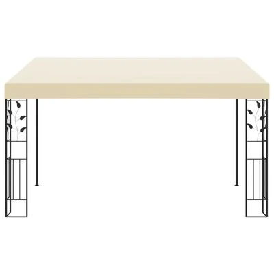 VidaXL Belvédère à montage mural 4x3x2,5 m Crème – Image 2