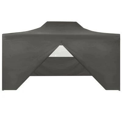 VidaXL Tente de réception pliable avec 4 parois 3x4 m Acier Anthracite – Image 2