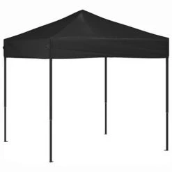 VidaXL Tente de réception pliable Noir 2x2 m