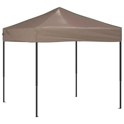 VidaXL Tente de réception pliable Taupe 2x2 m
