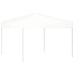 VidaXL Tente de réception pliable Blanc 3x3 m