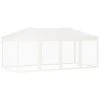 VidaXL Tente de réception pliable avec parois Blanc 3x6 m