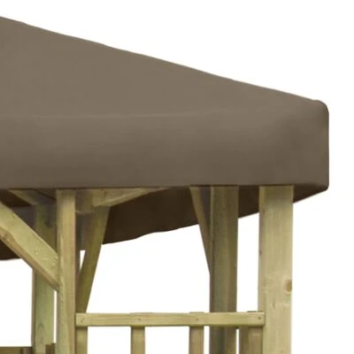 VidaXL Belvédère 4x3 m Taupe – Image 3
