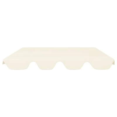 VidaXL Toit de rechange de balançoire Crème 188/168x110/145cm 270 g/m² – Image 3