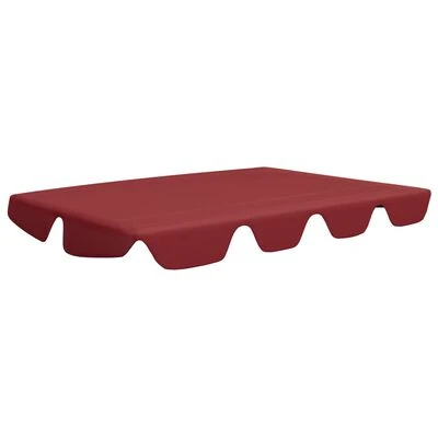 VidaXL Toit de rechange balançoire Bordeaux 188/168x110/145cm 270 g/m² – Image 3