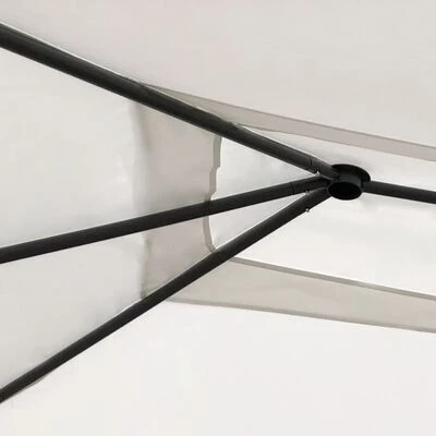 VidaXL Belvédère avec revêtement de poteaux 3x4x2,6 m Crème 160 g/m² – Image 3