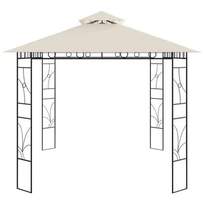 VidaXL Belvédère 4x3x2,7 m Crème 160 g/m² – Image 3