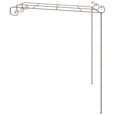 VidaXL Pergola de jardin Marron antique 3x3x2,5 m Fer – Image 3