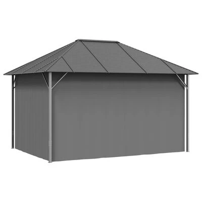 VidaXL Tonnelle avec parois et toit 4x3 m Anthracite – Image 3