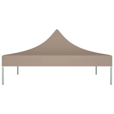 VidaXL Toit de tente de réception 3x3 m Taupe 270 g/m² – Image 3