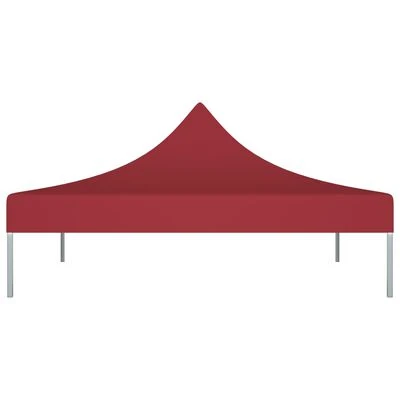 VidaXL Toit de tente de réception 3x3 m Bordeaux 270 g/m² – Image 3