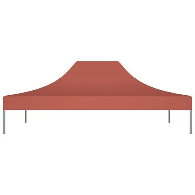VidaXL Toit de tente de réception 4x3 m Terre cuite 270 g/m² – Image 3