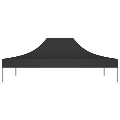 VidaXL Toit de tente de réception 4x3 m Noir 270 g/m² – Image 3