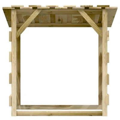 VidaXL Pergola avec toit 100x90x100 cm Bois de pin imprégné – Image 3