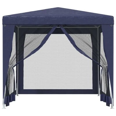 VidaXL Tente de fête avec 4 parois latérales en maille Bleu 2,5x2,5 m – Image 3