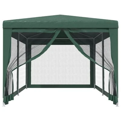 VidaXL Tente de fête avec 4 parois latérales en maille Vert 3x6 m PEHD – Image 3