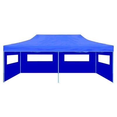 VidaXL Tente de réception pliable bleue 3 x 6 m – Image 3