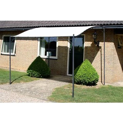 VidaXL Chapiteau Tissu Blanc crème – Image 3