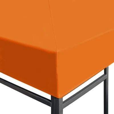 VidaXL Toile supérieure de belvédère 310 g / m² 4 x 3 m Orange – Image 3
