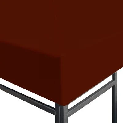 VidaXL Toile supérieure de gazebo 310 g/m² 3x3 m Terre cuite – Image 3