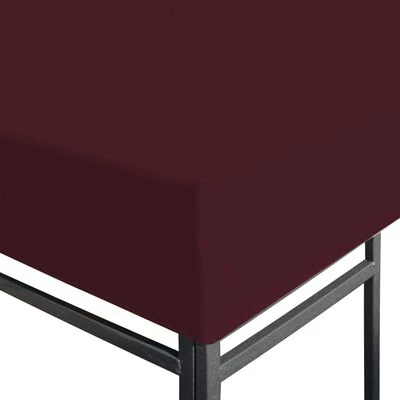 VidaXL Toile supérieure de gazebo 310 g/m² 3x4 m Bordeaux – Image 3