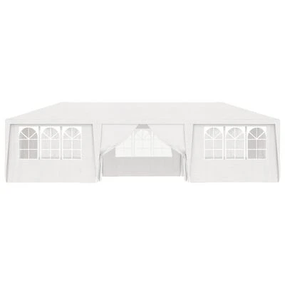 VidaXL Tente de réception avec parois latérales 4x9 m Blanc 90 g/m² – Image 3