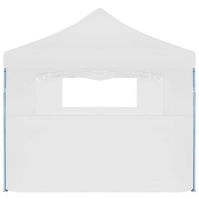 VidaXL Tente de réception escamotable pliable avec 5 parois 3x9m Blanc – Image 3